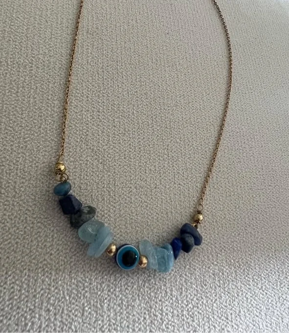 Lapis Evil Eye Necklace